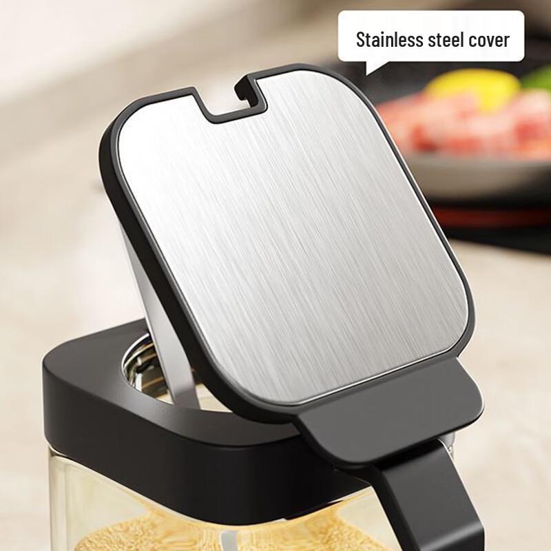 Stainless Steel Wall-Mounted Spice Rack Set