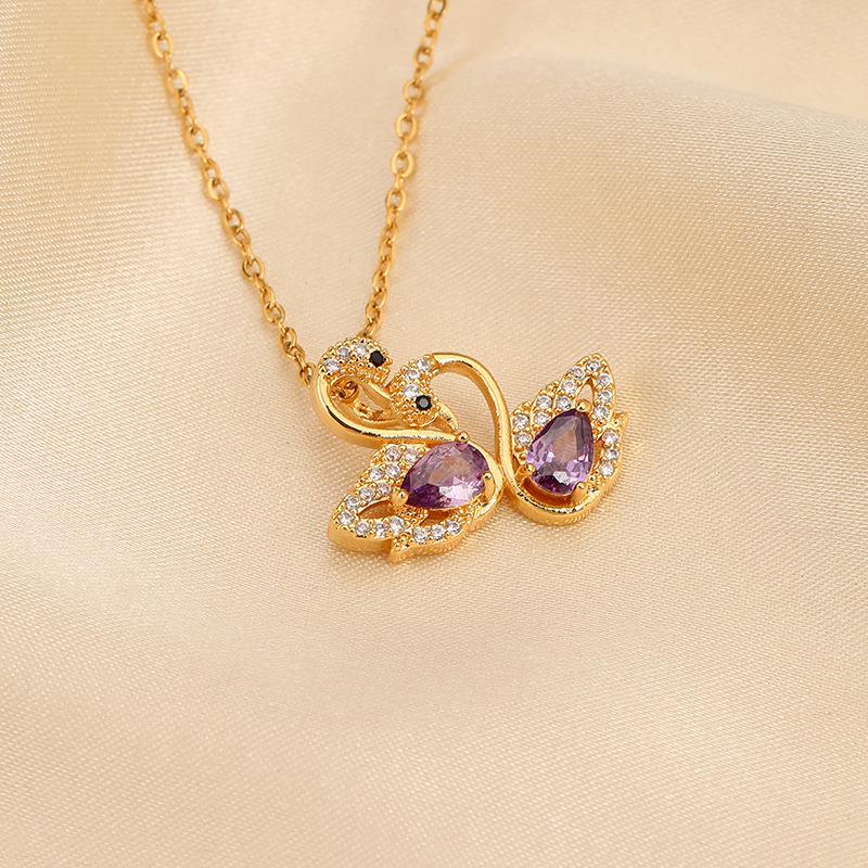 Titanium Steel Non-fading Necklace - European & American Style, Light Luxury, Versatile Korean Fashion, Perfect for Women and Girlfriend Gifts.