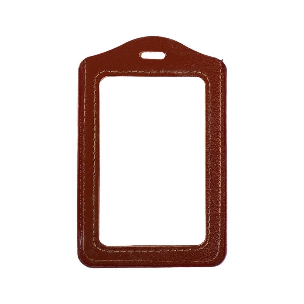 Custodia Porta Badge in Ecopelle Trasparente Porta Badge Lavoro Porta Biglietti da Visita Colorata Copri Badge Dipendente Carta di Credito