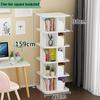 Estantería Giratoria Moderna Sencilla: Estantería Vertical de Pie, Ahorra Espacio, para Oficina o Hogar