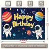 2D flat surface 1-piece space-themed photography backdrop fabric suitable for decoration at birthday parties