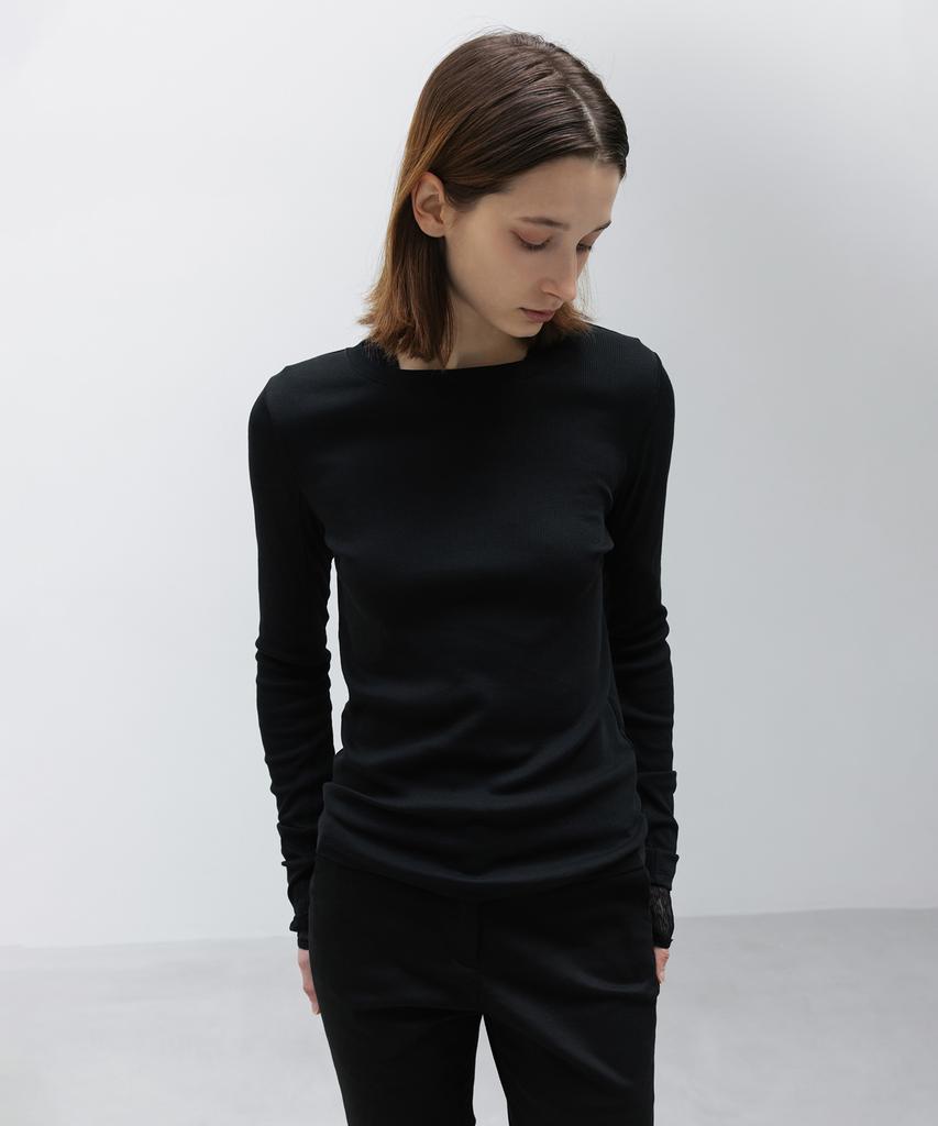 INSILENCE WOMEN W Supima Cotton Long Sleeve T-Shirt Black