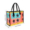 Cute Grill Pattern Tote Bag Portable Durable Casual Daily Outdoor Travel Handbag for Women