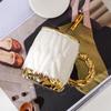 Embossed Ceramic Cup High Value Mug Set Household Water Cup Office Coffee Cup Ins Cup