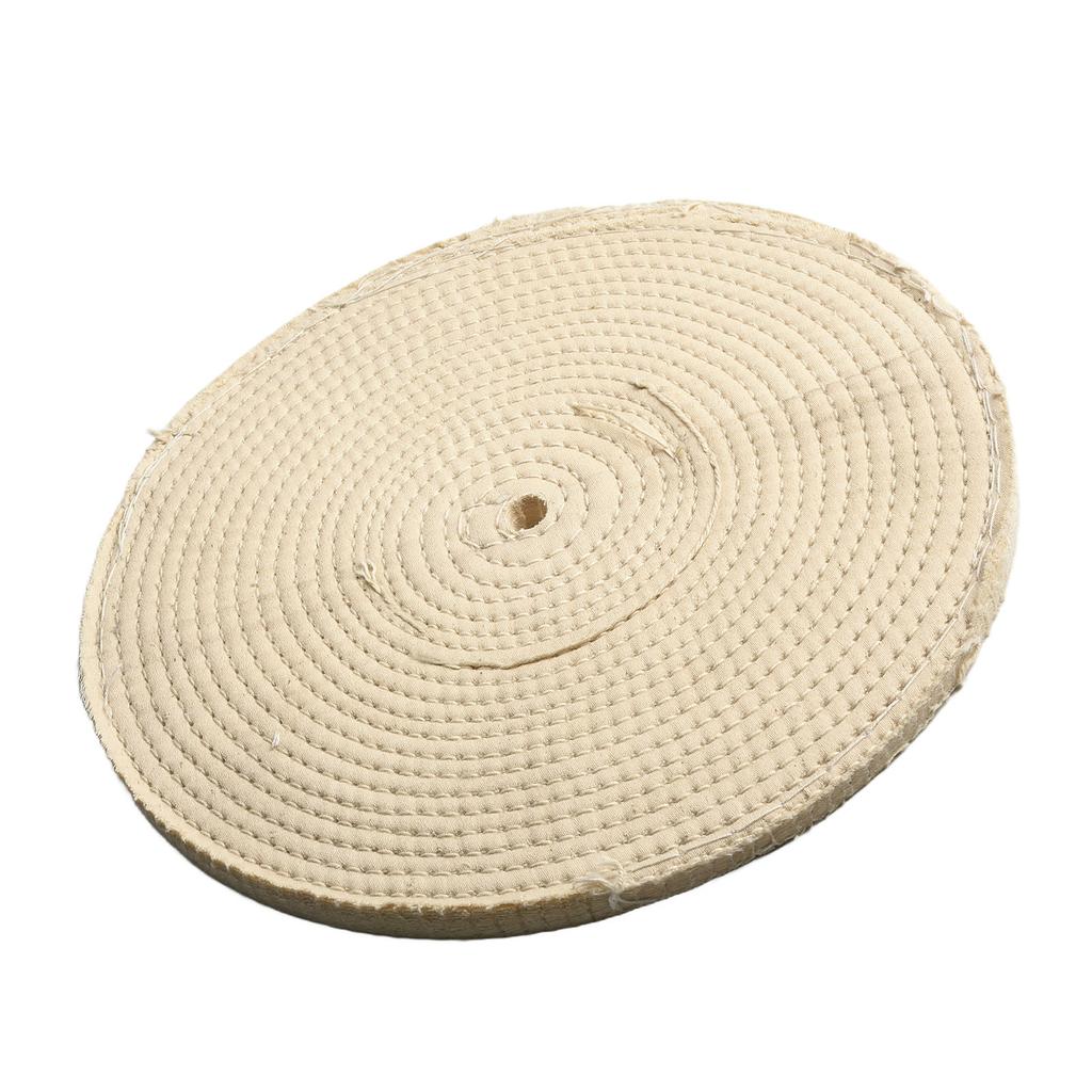 Spiral Buffing Wheel Polishing Pad 10 Inch 250mm 50 Layers Metal Polishing Sewn Stitch Cotton Practical Useful