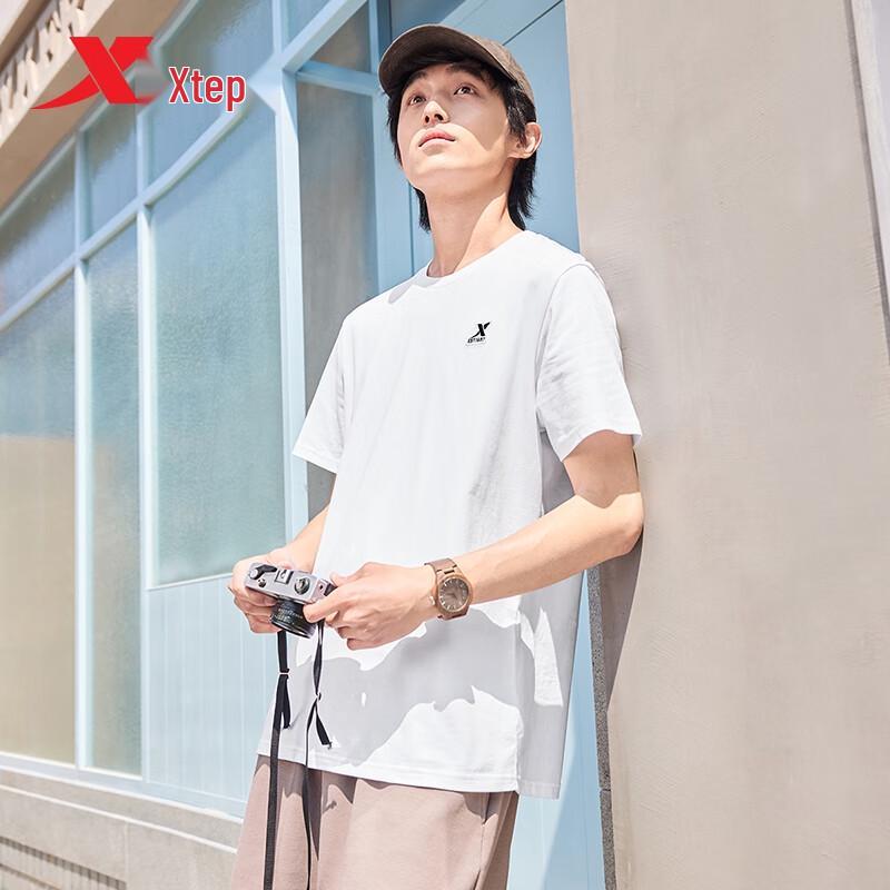 Xtep Unisex Summer Cotton Moisture-Wicking T-shirt