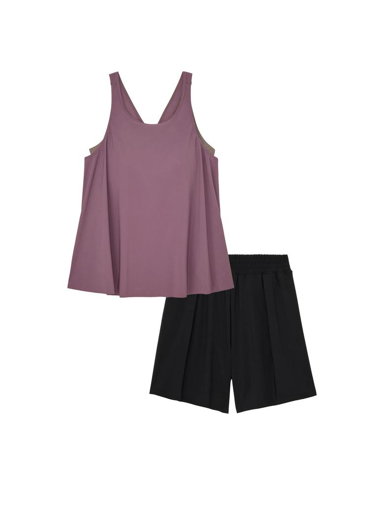 Speedo SF Eco Flare Separates Fitness Stayfit Eco Flare Size M Swimsuit, Separates, Women's, Acai,