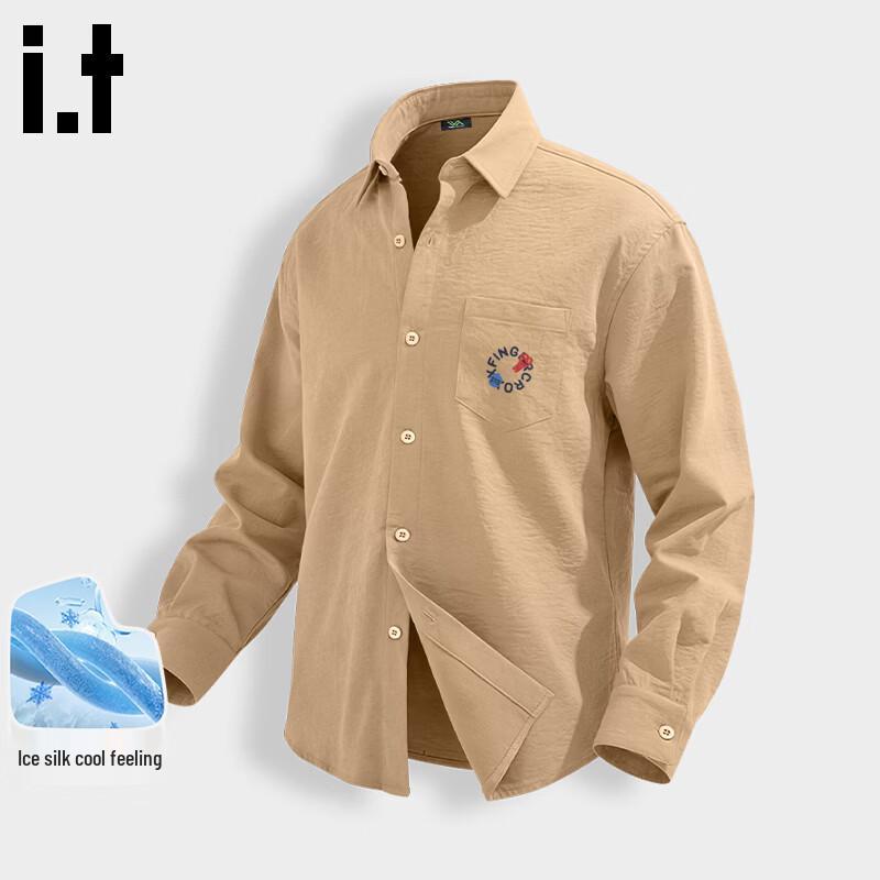 Мужская повседневная рубашка-куртка Fingercroxx из ледяного шелка с защитой от солнца M