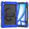 For iPad Air 13-inch M2 2025 , Military Grade Shockproof Protector Silicone Cover with Pencil Holder+Handle Shoulder Strap Cover