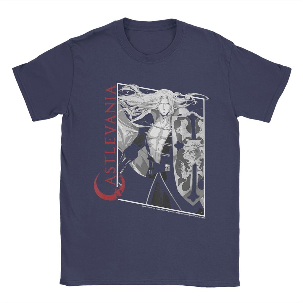 Humorous Castlevania Alucard Box Up TShirts for Men Crew Neck Pure Cotton T Shirts Short Sleeve Tees Party Clothes