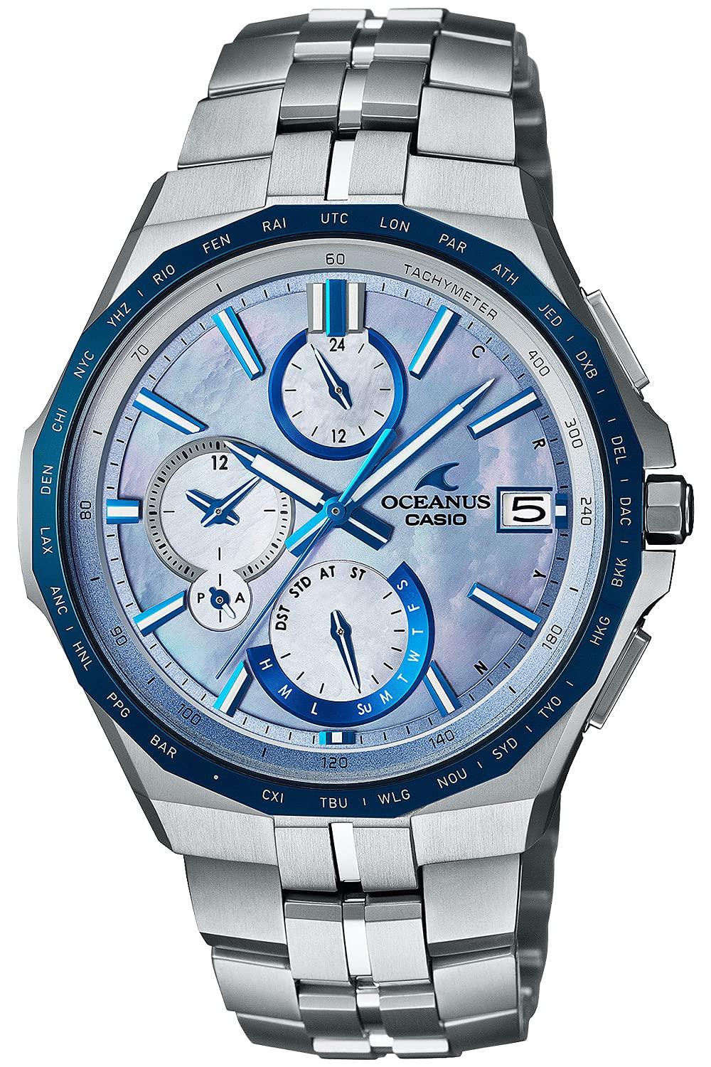 

Casio Oceanus Manta Bluetooth Radio Solar Watch OCW-S5000APA-2AJF Men s Silver