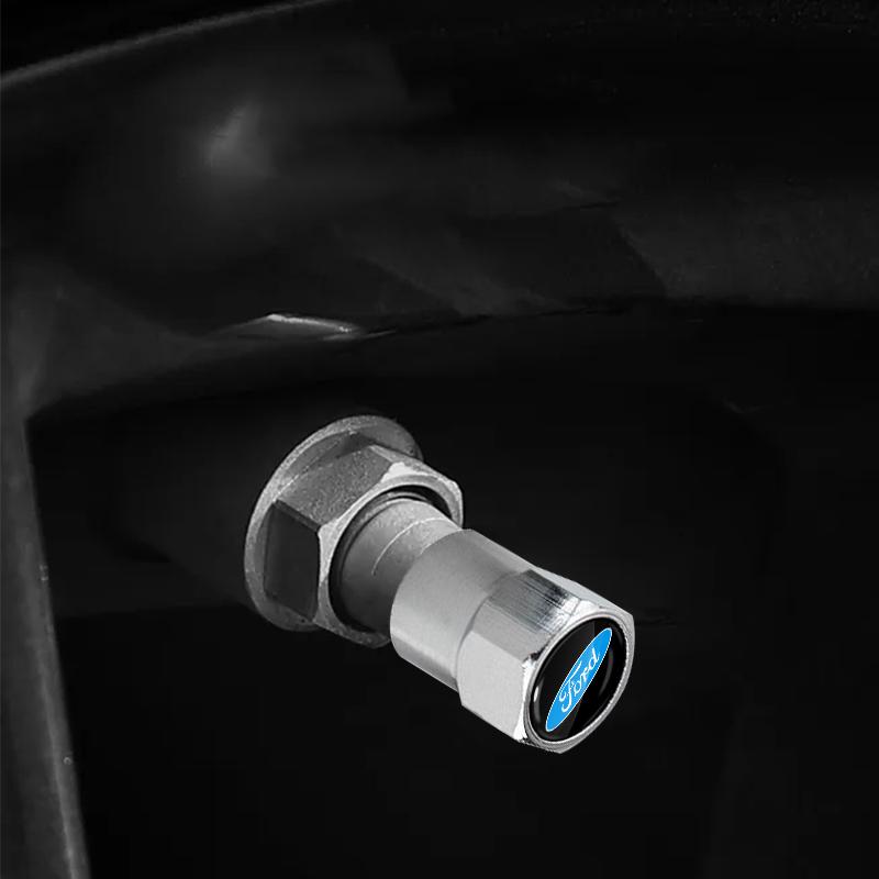 4pcs Car Metal Wheel Tire Air Valve Core Caps Car Accessories For Ford Focus Mondeo MK1 MK2 MK4 MK3 Fiesta ST Line Kugo Transit Escape Fusion Explorer