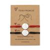 Noter Romantic 2Pcs Paired Couple Bracelet Handmade Braided Red String Braslet Stainless Steel Whale Tail Charm Love Braclet