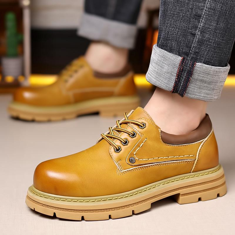 Mens Sneakers Genuine Leather Men's Dress Shoes High Quality Business Formal Oxfords Footwear Man Business Walking Shoes for Men