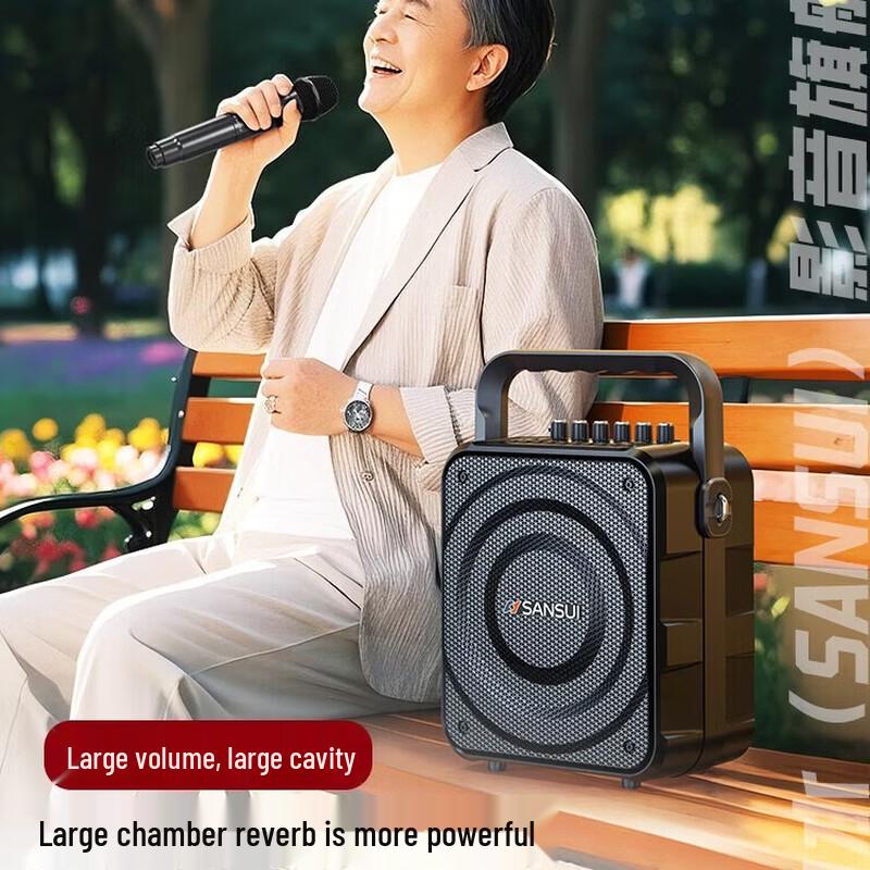 SANSUI Portable Bluetooth KTV Speaker with Microphone (CN Version)