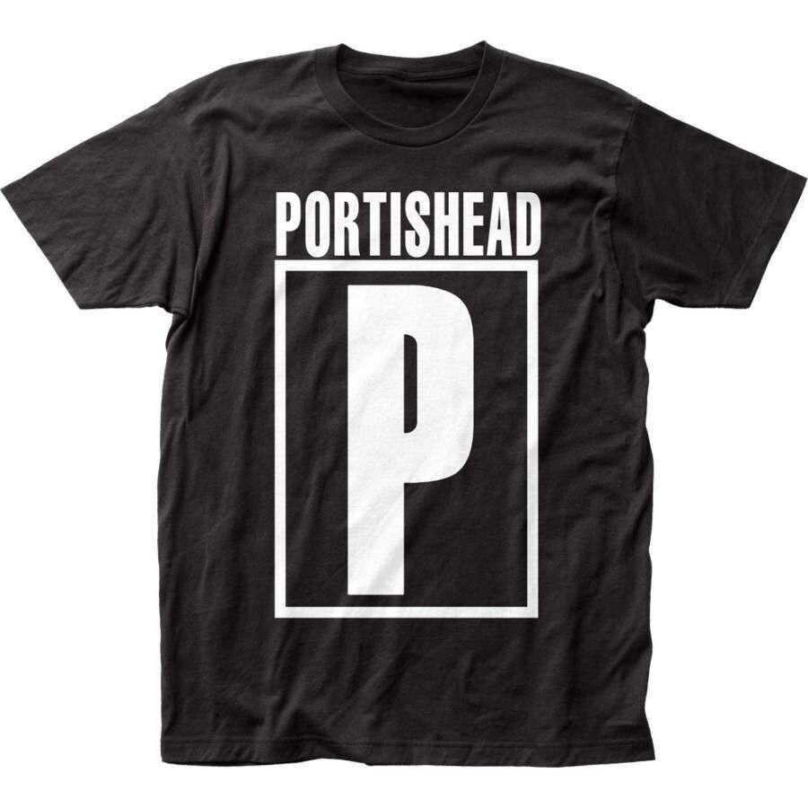 Portishead Logo Band Shirt Short Sleeve Classic Black Unisex S-234XL Unisex T-Shirt XL