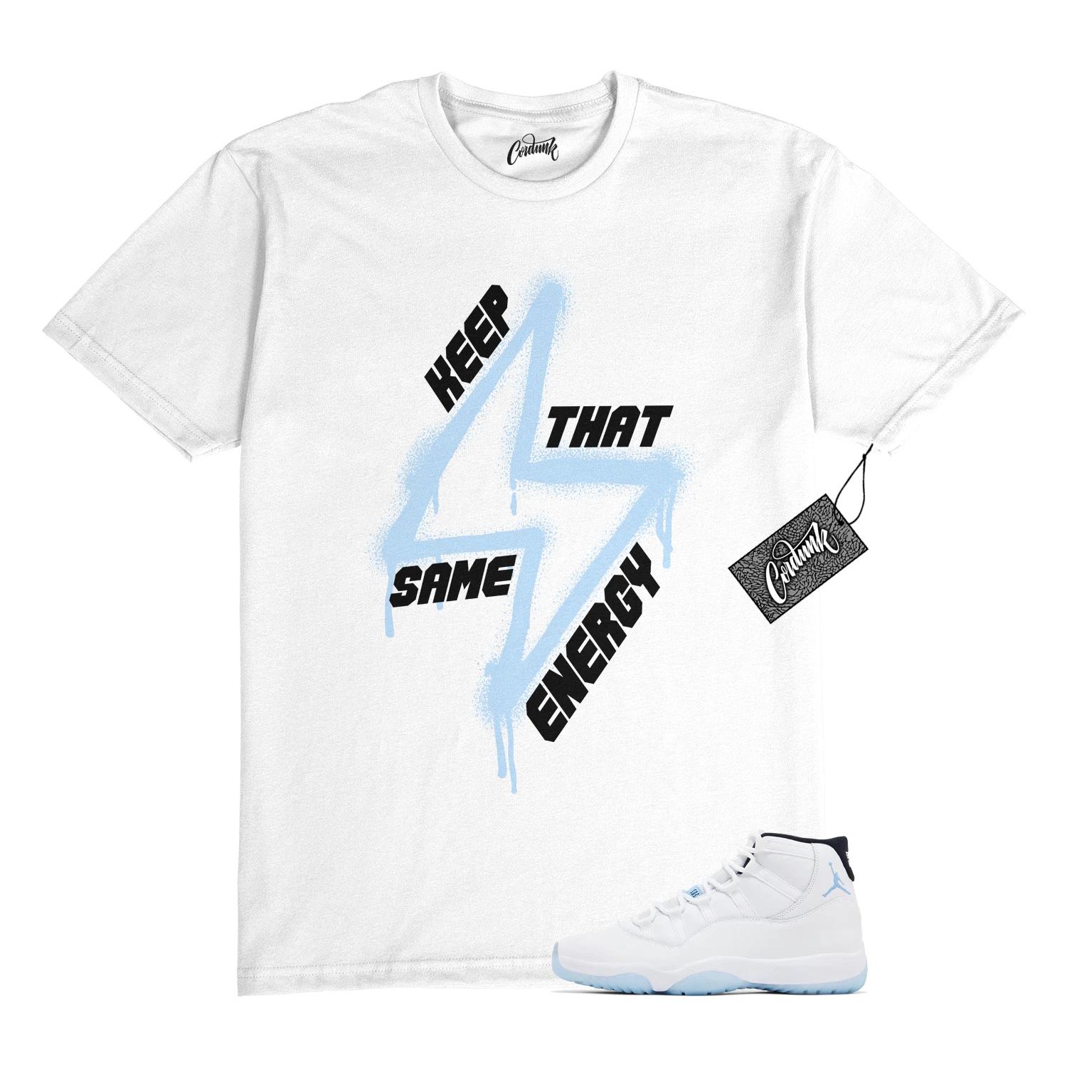11 Legend Blue 2024 Black White T Shirt to Match SAME M