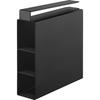 Yamazaki Envoltura 3 Torres Fácil 10506 (Industrias Yamazaki) Soporte para debajo del armario, Niveles, Negro, An5.8×Fo20.5×Al21.6cm, Serie, Instalación, Ahorro de espacio,