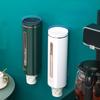 Modele do montażu na ścianie/na biurko Plastikowy dozownik kubków papierowych Domowy stojak do przechowywania kubków jednorazowych Stojak do przechowywania kubków do kawy i herbaty