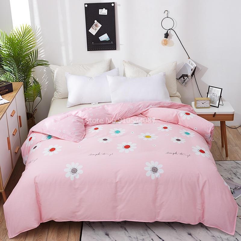 Love Pattern Cotton Duvet Cover Spring Autumn Quilt Cover Single Double Twin Full Queen King Comforter Blanket Case Textile 1pc