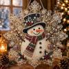 Funkelnde Schneeflocken Bastelprojekte Weihnachten Faux Perlen Malerei Sonnensammler Kunst-Set, Acryl Formbrett Perlen Bastelbedarf mit Spitzenrand, 3D
