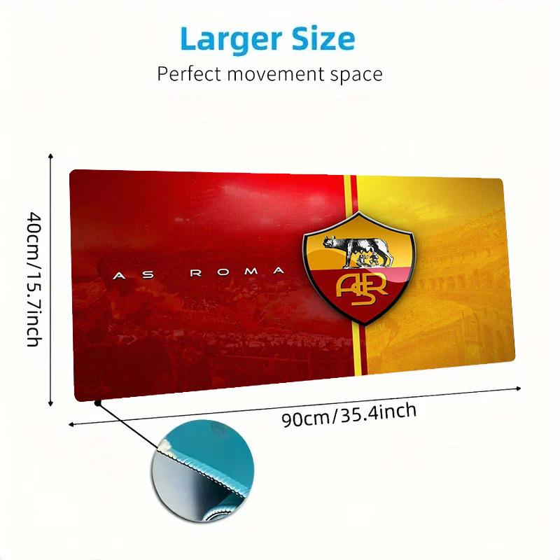 AS Roma Color Mouse Pad Large Gaming Table Cushion Non-slip Laptop Tablet Big Mousepad XXL Mat Mini PC Playmat With Lock edge