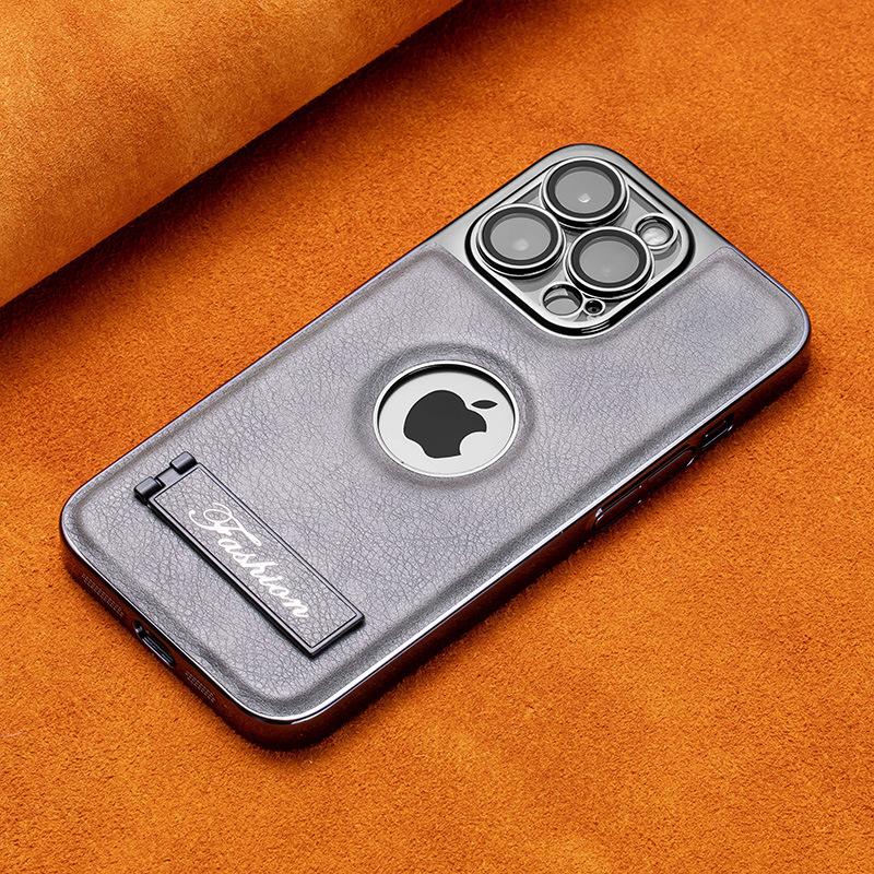 

Чехол для телефона IPhone 15promax подходит для высококлассного и роскошного IPhone14. Поставляется с кожаной подставкой и является ударопрочным iPhone 12 6.1 inches