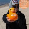 Jeep Text Logo Plush Duck Stuffed Orange Perfect Enthusiast Been Animal, - "You've Ducked" (Orange)