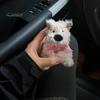 Cute Puppy Car Interior Plush Doll Decoration Multi-Functional Ornaments for Windshield Wiper Shift Handle Dashboard