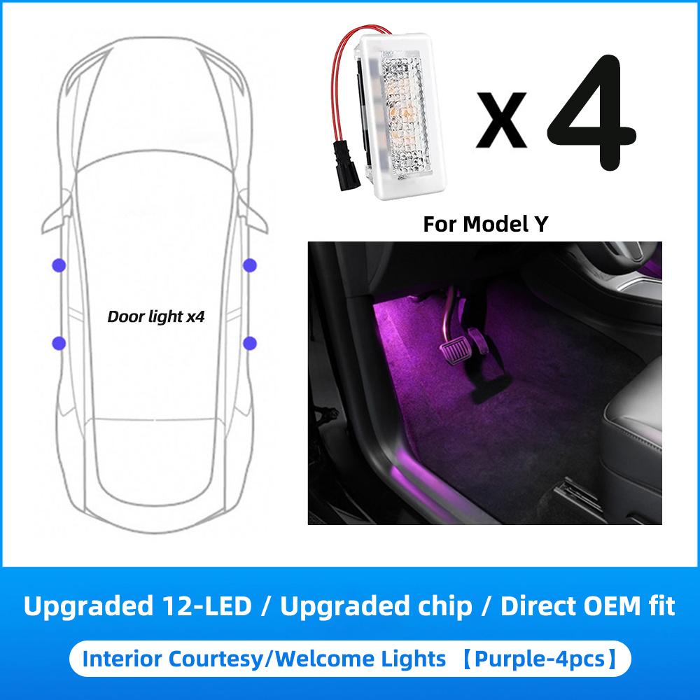 Ultra-bright Interior LED For Tesla Model Y Juniper/Performance/YL 2027- Model 3 Highland 2018-2024 Light Ambient Bulbs