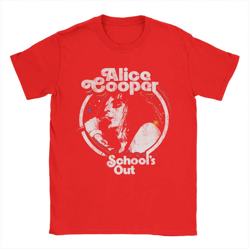 Alice Cooper Band T-Shirt Strand Freizeit T-Shirts Herren Baumwolle Rundhals S4XL Kleidung Kurzärmelige Vintage Oberteile