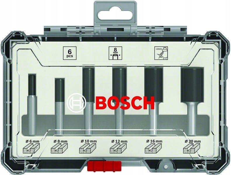 Milling Cutter Set 6 Pcs. 8mm Handle