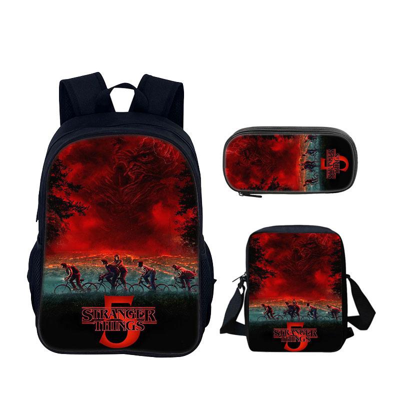 Школьный рюкзак Stranger Things Набор из трех предметов KTB Backpack three-piece set
