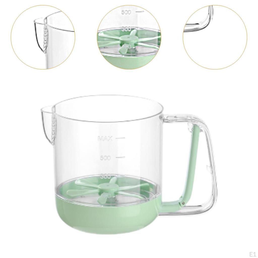 Kompakter Mixer mit Messskala Handmixer für Eier, Kuchenteig und Marinaden