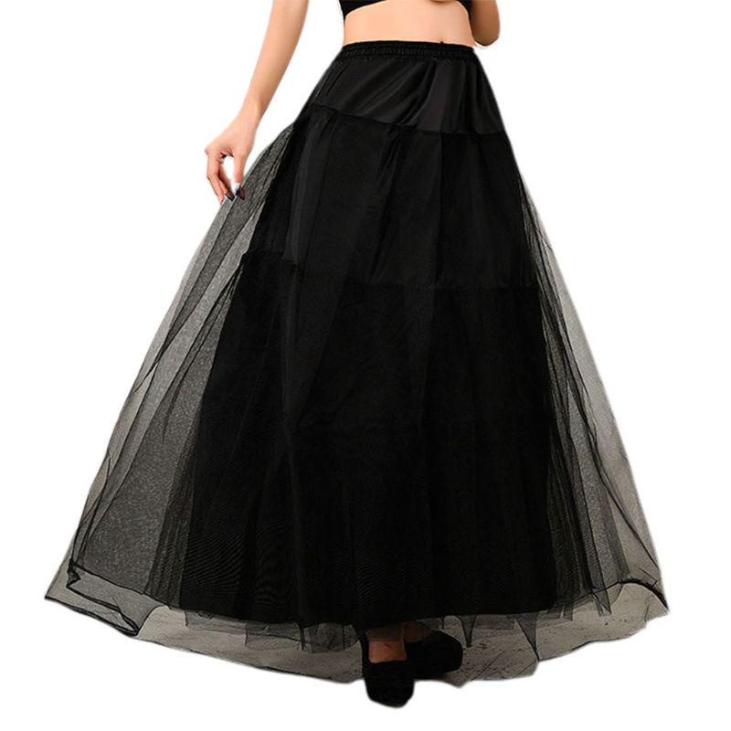 3-layer Hard Net Soft Support No Hoop Dress Fluffy Petticoat Bridal Lining Skirt Slip Skirts