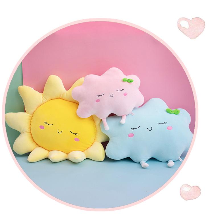 Cute Cloud Pillow Down Cotton Plush Cushion Home Sofa Decoration Cushion