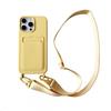 Slim Crossbody Phone Case With Card Slot IPhone 16 15 Pro Max 14 13 12 11 X XR XS Liquid Silicone Feel Soft TPU Cover