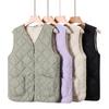 Winter Waistcoat V-Neck Collar Sleeveless Single Breasted Vest Coat