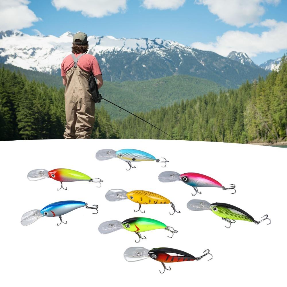 8PCS ABS Swimbaits Lures 10cm 14g Bass Fishing Lures Lifelike Crank Bait Freshwater Fishing
