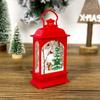 Christmas Tree Hanging Lamp Vintage Decorative Light Santa Claus Snowman Light Decor Hanging Lantern