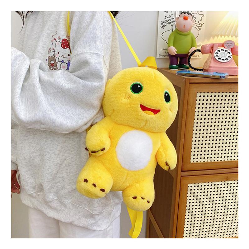 Plush Pochacco Nailong Backpack With Nylon Lining And Easy Open Bags Pocket