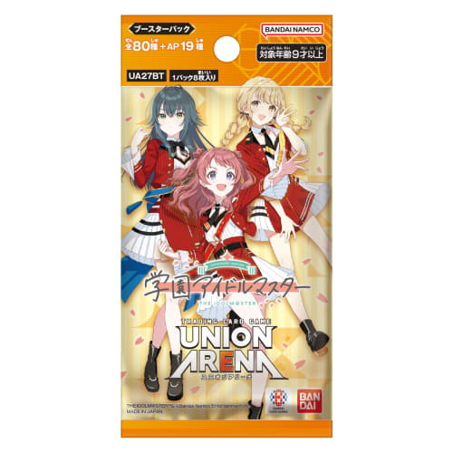 BANDAI UNION ARENA Pakiet Booster Gakuen Idolmaster [UA27BT] (PUDEŁKO) 16 paczek (Druga edycja) Zalecane wiek: 9+