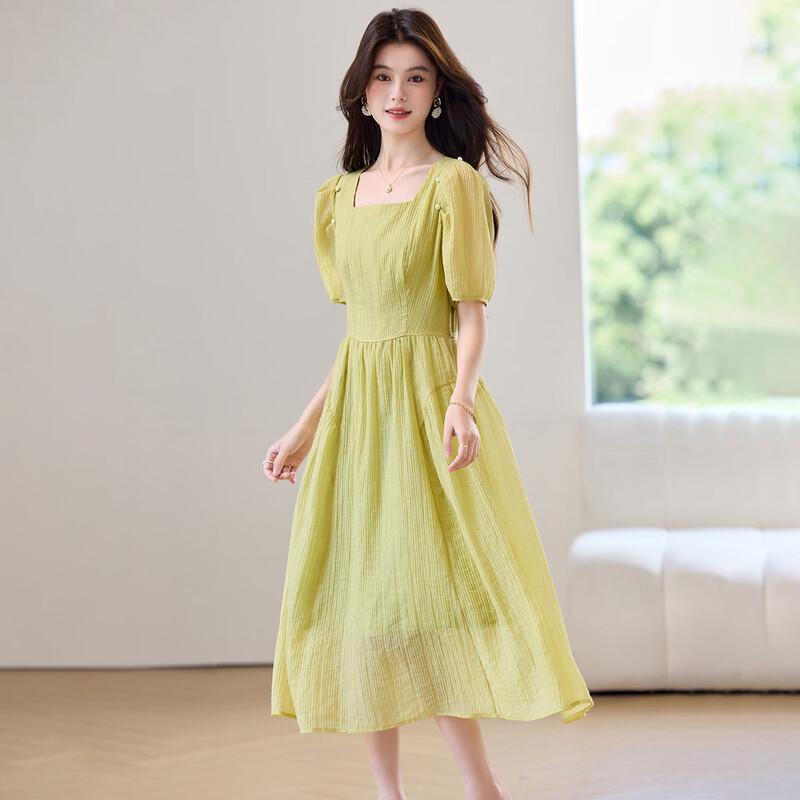 Sanpowa Women s Elegant Spring Midi Dress L