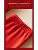 Couples' Bright Red Benmingnian Thermal Underwear Set for Autumn