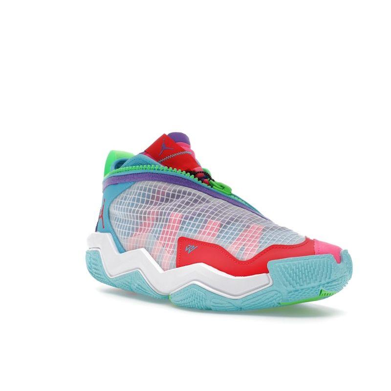 Air Jordan Why Not Zer0.6 Childhood Men Sneakers Blue White Siren-Red DO7189-100