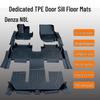 Eco-Friendly TPE Floor Mats for BYD N8L - Odorless, Wear-Resistant, Double-Layer, Includes Door Sill Protection