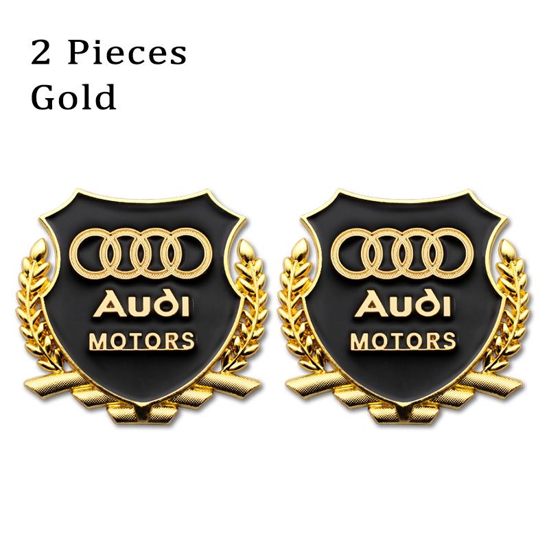 G7 2Pcs 3D Metal Badge Sticker Car Window Decoration Sticker car valve cover Accessory For QQ6 Q5 Q4 A4 A6 A7 A5 A3 Q3 Q2 A1 A8 TT