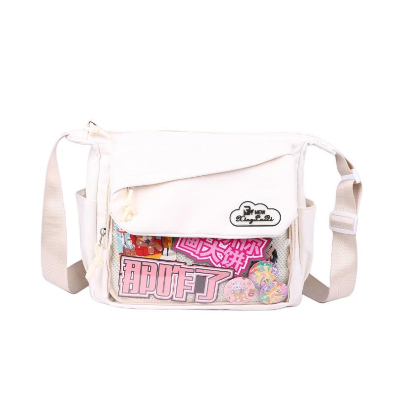 Women's bag new transparent shoulder bag trendy fashion sweet messenger bag large capacity bag