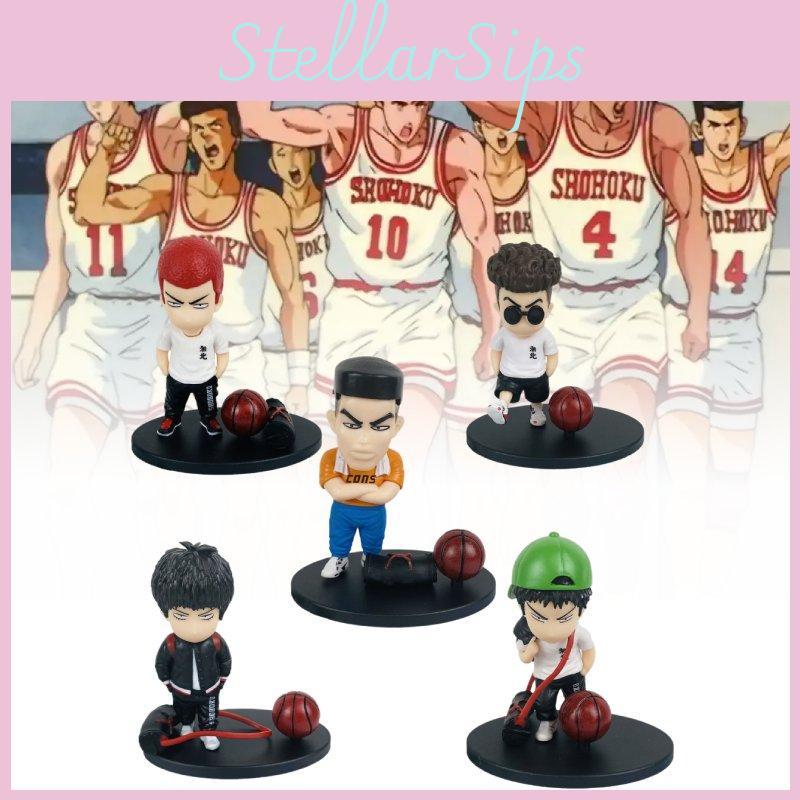 The First 5pcs Slam Role Pvc Toy Model Desktop Decoration Gift Christmas