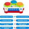 Elektrische Handtrommel für Babys, buntes Licht, 4 Musikinstrumente + 6 Tiergeräusche. Hervorragend früh